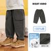 Calça Longa de Algodão Puro para Meninos Roupa de Outono Bebê Criança Pequena 2026 Nova Calça Casual Infantil Estilo Tendência Primavera e Outono