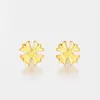 Brincos de Margarida Dourada Brincos Dourados Moda Feminina Luxo Leve High-End Brincos Cruzados Mais Fáceis de Combinar Brincos Presente de Aniversário