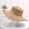 Chapéu de Verão Yunxin Estilo Coreano com Aba Larga, Proteção Solar, Chapéu de Palha com Forro de Pelo, Renda Monocromática, Respirável, Chapéu de Praia para Proteção Solar para Mulheres