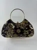 Nova Bolsa de Festa Flor de Lantejoula Bolsa de Mão Retrô Bolsa de Corrente Fashion Bolsa de Ombro Único Transversal Bolsa de Festa para Vestido