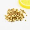 Cuentas Cuadradas Sólidas Pulidas de Oro 14/18K que Conservan el Color para Joyería DIY, Abalorios Hechos a Mano, Cuentas Sueltas, Cuentas Espaciadoras Cuadradas, Materiales
