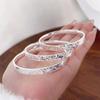 Pulseira de prata Ice Quebrado prata pura 9999 pulseira de prata esterlina maciça feminina pulseira de prata quebrada presente para namorada