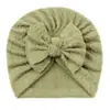 Sombrero de Jacquard Nuevo para Bebé Europeo y Americano Sombrero Fetal Lindo para Bebé sin Costuras Sombrero Lindo con Lazo para Niños