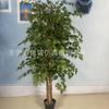 Planta en Maceta de Árbol de Banyan Artificial, Mini Árbol de Banyan Artificial para Decoración de Ventana de Hotel, Árbol en Maceta de Planta Verde Artificial
