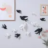 Estilo Escandinavo Colgante de Pared Sala de Estar Tienda de Té con Leche Decoración Suave Decoración de Pared Colgante Fondo de Pared Decoración Colgante de Pájaro 3D