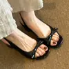 Sandalias de Tacón Grueso con Lazo para Mujer, Suela Suave, Cómodas, Nuevo Estilo Verano 2026, Tacones Altos Abiertos con Correa al Tobillo