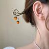 Horquilla de Cabello con Esmalte Goteante Estilo Nacional Horquilla de Flor de Loto Exquisita Moderna Simple Diaria Placa para el Cabello Horquilla Accesorios para Hanfu Cheongsam Adornos para la Cabeza