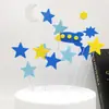 Tarjeta de decoración para pastel estrella de cinco puntas Capitán América Batman Superman alambre de estrella enchufe para insertar arreglo de postre para hornear