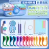 Set de Herramientas para Paper Quilling Paquete de Materiales Hechos a Mano DIY para Niños Herramienta para Dibujo en Línea con Tiras de Papel para Quilling Paquete al por Mayor