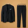 Traje casual de comercio exterior transfronterizo para hombre, conjunto de dos piezas con blazer de dos botones y pantalón con estampado digital