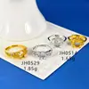 Montura de anillo de plata de ley s925, forma de huevo 6*8mm, hueca con acabado cepillado, accesorio de joyería para incrustar cristales DIY