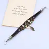 Pulseras Punk de Aleación y Cuero de Estilo Nuevo Europeo y Americano, Fabricante Transfronterizo, Suministro Estable, Entrega Rápida, Joyería de Cuero para Hombres y Mujeres