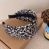 Fornecimento de Fábrica Japonês e Coreano de Faixas de Cabeça com Aba Larga, Faixas de Cabelo Retro com Estampa de Leopardo, Mesmo Estilo das Influenciadoras Femininas, Faixas de Cabeça para Adultos