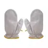 Guantes para Lavar Platos de Alambre Plateado, Longitud Extendida, Guantes Mágicos de Limpieza para Cocina, Engrosados, Antiescaldaduras, Impermeables, Guantes de Alambre de Acero