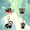 Chaveiro Periférico de Filme e Anime Acrílico Fosco Dupla Face Pingente para Mochila Escolar de Estudante Gatinho Fofo Luo Xiaohei