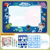 Lienzo de Agua Manta de Aprendizaje Mágica de Agua Tela de Escritura con Agua Pintura para Niños Manta de Pintura Mágica con Agua Transparente de Gran Tamaño Grafiti Repetido