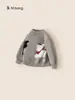 Ropa para Niños You Bao Ropa de Punto para Niños Pequeños Lana de Invierno Ropa Interior para Niños Ropa de Dibujos Animados para Niños Cuello Redondo Suéteres para Niñas