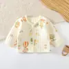 Blusa Quente de Outono e Inverno Sem Costura para Meninos e Meninas Roupa Quente de Três Camadas Top de Camada Base Fina Acolchoado de Algodão Infantil