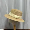 Chapéu de Palha Francês Retrô de Topo Plano para Mulheres, Novo Estilo de Verão, Chapéu de Sol Estilo Férias na Praia, Chapéu de Sol com Proteção Solar