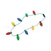 Colar Luminoso Transfronteiriço Colar Flash LED Lâmpada Colorida Colar de 9 Luzes Atacado Transfronteiriço