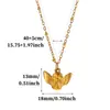 Collar con colgante de corazón hueco de acero de titanio transfronterizo, minimalista y elegante, diseño de corazón versátil, chapado en oro de 18 quilates, no se decolora, para mujer