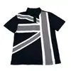 Comercio Exterior Europeo y Americano Transfronterizo Y2K Retro Punk Manga Corta Bandera Manga Larga Camisa Polo Camiseta Rayada Top Moda de Calle