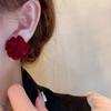 Pendientes Festivos Rojos de Año Nuevo para Mujer Pendientes de Temperamento de Alta Gama Nuevos Pendientes Calientes de Otoño e Invierno Pendientes de Boda de Año Nuevo