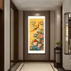 Cien Pájaros Cara Fénix Punto de Cruz 2024 Nuevo Bordado de Alta Gama Sala de Estar Porche Vertical Sentido de Alta Gama Nueva Flor de Peonía China y Pájaro