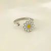 Anillo Giratorio de Plata Tailandesa para la Ansiedad Anillo para el Dedo Índice Multi-Círculo Cuentas de Transferencia Auspicioso Transferencia Moda Coreana Regalo para Novia