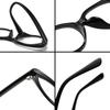 1270 Montura de Gafas Ópticas Ojo de Gato TR90 Ultraligera Celebridad Cibernética Lisas Anti-Luz Azul Gafas Planas Estilo Ins