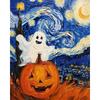 Ventas Directas de Fabricante Transfronterizas Halloween Fantasma Pintura de Diamantes Nuevo 5D Personalizado Diamante Redondo Diamante Cuadrado Sala de Estar Dormitorio Decoración Pintura