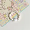 Ligas para el Cabello Lindas de Sanrio para Niñas, Bandas para el Cabello de Dibujos Animados de Alta Elasticidad, Gato Kt, Kuromi, Cinnamoroll, Lindos Accesorios para el Cabello