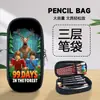 Nuevo Producto Bosque 99 Noches en el Bosque Estuche para Estudiantes Dibujo Animado Caja de Lápices de Gran Capacidad Caja de Materiales