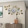 Reloj de pared de hierro creativo, decoración de pared para la entrada de la sala de estar, reloj silencioso para el hogar, el comedor, el estudio y la cocina.