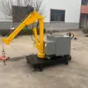 Grúa Eléctrica Pequeña Móvil Equipo de Manejo de Carga para Taller Hidráulica 1 Tonelada 2 Toneladas Grúa Plegable Pequeña