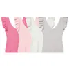 Top de punto estilo Deseo Puro Dulce y Picante con Cuello en V y Mangas Acampanadas, Nueva Moda de Primavera Versátil Ajustado Color Sólido Camiseta sin Mangas para Mujer