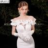 Xale Vestido de Noiva Sem Mangas Cobertura para Braços Viagem de Casamento Fotografia Sessão de Fotos Decoração de Vestido de Noiva Fantasia de Performance Adereço Xale