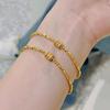 Nuevas explosiones bola de discoteca dorada pulsera de cintura pequeña para mujer pulsera flash nicho de lujo ligero de alta gama al por mayor