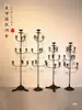 Candelabro de hierro fundido lámpara de aceite antigua retro portavelas medieval B&B hotel sala de té Zen adornos de decoración suave lámpara de pie lámpara de mesa