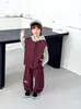 Ropa para Niños Rantuo 2026 Nuevo Conjunto de Primavera y Otoño para Niños Chaleco Casual Manga Larga a Rayas Pantalones Largos Conjunto de Tres Piezas Transfronterizo