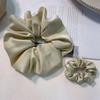 Serie Macaron textura satinada de alta gama súper gorda moda anillo para el cabello de intestino grueso temperamento femenino anillo para la cabeza boutique accesorios para el cabello