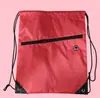 Mochila Deportiva Personalizada con Bolsillo de Cordón para Estudiantes, Impermeable, Tela Oxford, Cierre de Cremallera, Poliéster, Personalizada