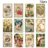 Adesivo de Papel Revestido Tema Dia dos Namorados Transfronteiriço Adesivo de Garrafa Vintage Adesivo Decorativo para Garrafa de Vinho de Festa Suprimentos