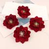 Acessórios de guirlanda de lótus artificial DIY estilo antigo hanfu cocar acessórios de cabeça de flor arco arranjo de flores estrada decoração de chumbo flor falsa