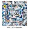 50 adesivos de bagagem de animal de desenho animado de pombo, tendência personalizada, grafite, decoração para laptop, carro, comércio exterior