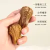 Adorno de sándalo verde para sostener en la mano, decoración de escritorio con forma de col, artículo de artesanía creativa, decoración para coche, adorno para mesa de té, personalizable