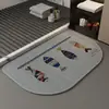 Alfombrillas de Piso de Lino Estilo Lujo Ligero Personalizables, Felpudos Absorbentes de Agua y Resistentes al Desgaste para Baño, Alfombrillas Antideslizantes para Piso de Baño, Al por Mayor en Stock
