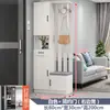 Mueble de entrada con partición, Zapatero integrado para recibidor, Panel divisor para sala de estar, Botellero de entrada de lujo ligero, Armario doméstico para abrigos y sombreros