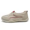 K1528 Zapatos de Mujer Sensación Suave Zapatos Deportivos para Mujer Otoño 2026 Nuevos Mocasines Planos para Embarazadas de Corte Bajo Zapatos Blancos