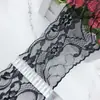 Fujian Tengfei fabricante de encaje en stock suministro encaje no tejido 040# ancho 8.5